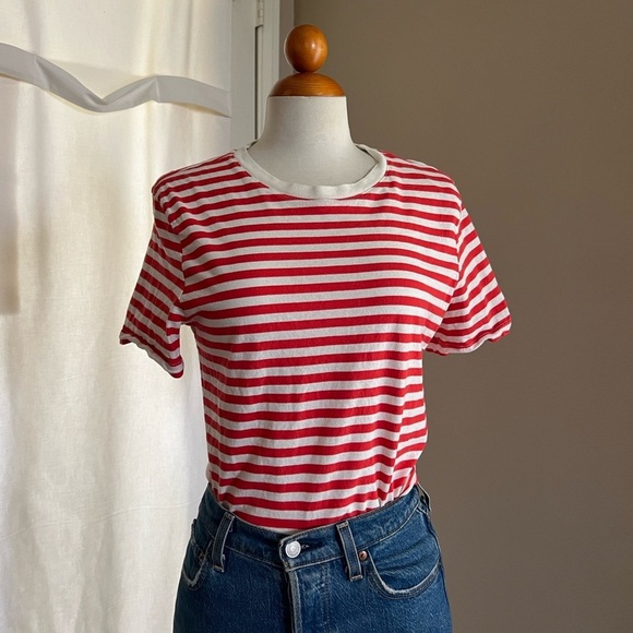 H&M 100% Cotton Striped Tee - Picture 1 of 4